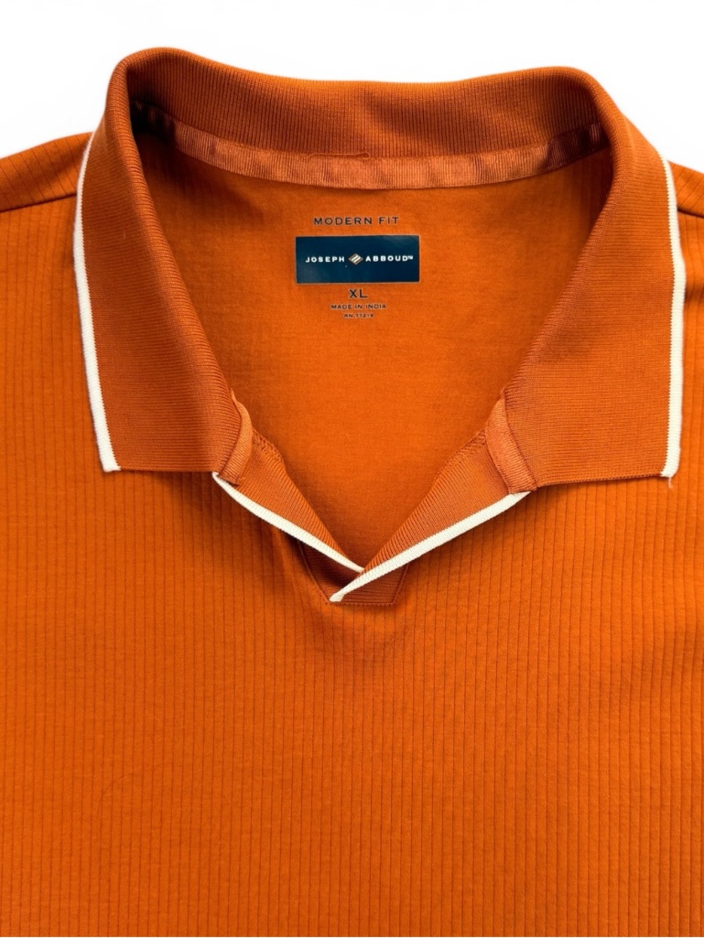 Joseph Abboud Modern Fit XL Orange Polo Shirt